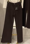 Kahverengi Wide Leg Jean Ms