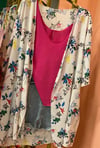 Özel dikim Renkli Maymunlu Kimono