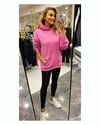 Pembe Kapşonlu Sweatshirt