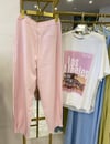 Pembe Kumaş Pantolon