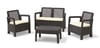  TARİFA İKİLİ ENJEKSİYON RATTAN OTURMA GRUBU KAHVE