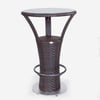 STEP BAR SENTETİK ÖRGÜ RATTAN MASA CAMLI