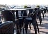 STEP BAR SENTETİK ÖRGÜ RATTAN MASA CAMLI