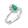0.62 Karat Pırlanta Zümrüt Yüzük