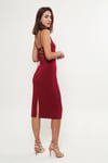 Bordeux Cotton Lycra Tango Dress Beatrix