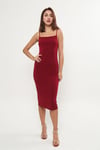 Bordeux Cotton Lycra Tango Dress Beatrix