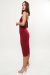 Bordeux Cotton Lycra Tango Dress Beatrix