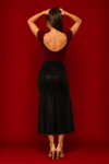 Burgundy Cotton Lycra Tango Top No3 