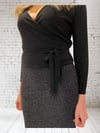 Envelop Cut Tango Top with 3/4 Long Sleeves