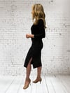 Envelop Cut Tango Top with 3/4 Long Sleeves
