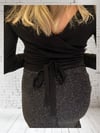 Envelop Cut Tango Top with 3/4 Long Sleeves