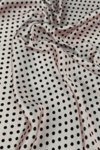 Printed Silk Satin 20 - powder&black - iu