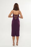Purple Cotton Lycra Tango Dress Beatrix