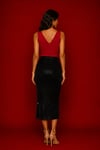 Red Cotton Lycra Tango Top No3