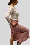 Sequin SlimFit Tango Skirt with Back Slid
