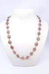 Elegant Pembe Doğal Taş Butik Kolye