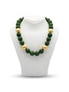 FASETLİ YEŞİL JADE KOLYE