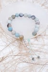 Mat Amazonit Doğal Taş Bileklik