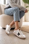 Beety 26BK248.777 Kadın Hakiki Deri Klasik Sneaker Gümüş