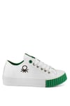 Benetton BN-30557 Filet Erkek Çocuk Spor Ayakkabı Beyaz - Yeşil