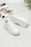 Cap 2044 Erkek Klasik Sneaker Beyaz