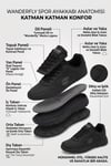 Elit ASENS4349 Erkek Klasik Sneaker Siyah