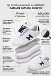 Elit ASQLA1457 Kadın Klasik Sneaker Beyaz - Siyah