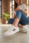 Elit ASQLA1457 Kadın Klasik Sneaker Beyaz - Siyah