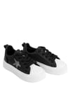 Elit BtnDVM01 Kadın Klasik Sneaker Siyah - Beyaz