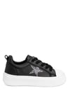 Elit BtnDVM01 Kadın Klasik Sneaker Siyah - Beyaz
