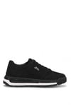 Elit ERLESR62152 Erkek Hakiki Nubuk Deri Klasik Sneaker Siyah