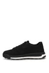 Elit ERLESR62152 Erkek Hakiki Nubuk Deri Klasik Sneaker Siyah