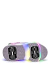 Elit Kız Çocuk RGB LED Işıklı Çıkarılabilir Tekerlekli PATEN Ayakkabı Lila
