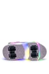 Elit Kız Çocuk RGB LED Işıklı Çıkarılabilir Tekerlekli PATEN Ayakkabı Lila