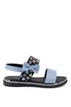 Elit MncS09 Filet Kız Çocuk Sandalet Siyah - Mavi