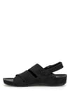 Elit MYSSS264-038 Erkek Düz Sandalet Siyah