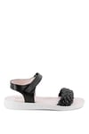 Fuar 503 T 705 K Filet Sandalet Siyah