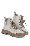 Guja 23K310-14 Kadın Hakiki Deri Sneaker Bot Bej