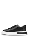 John Richardo 24408 Erkek Hakiki Deri Klasik Sneaker Siyah