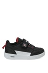Kinetix 102694521 6F Enfance PU BJK P 6PR Patik Erkek Çocuk Işıklı Klasik Sneaker Siyah