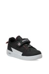 Kinetix 102694521 6F Enfance PU BJK P 6PR Patik Erkek Çocuk Işıklı Klasik Sneaker Siyah