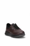 King Paolo L1378 Erkek Hakiki Deri Memory Foam Klasik Sneaker Kahverengi