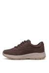 King Paolo L1399N Erkek Hakiki Nubuk Deri Memory Foam Klasik Sneaker Kahverengi