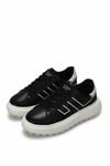 Lufian 111230269 Harold  Erkek Hakiki Deri Klasik Sneaker Siyah