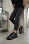 Lufian 111230301 Luke Erkek Hakiki Deri Klasik Sneaker Siyah