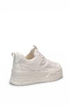 Lufian 121230033 Tomris 25K Kadın Hakiki Deri Klasik Sneaker Beyaz