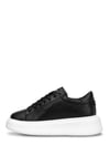 Lufian 121230109 Grace Kadın Hakiki Deri Klasik Sneaker Siyah