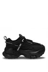 Lufian 122230014 Stormy 25K Kadın Hakiki Deri Klasik Sneaker Siyah