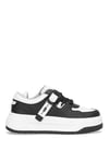 M.P 252-6125ZN Kadın Klasik Sneaker Siyah - Beyaz