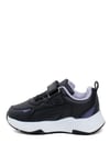 M.P 242-3357PT Patik Kız Çocuk Sports Casual Ayakkabı Siyah - Mor